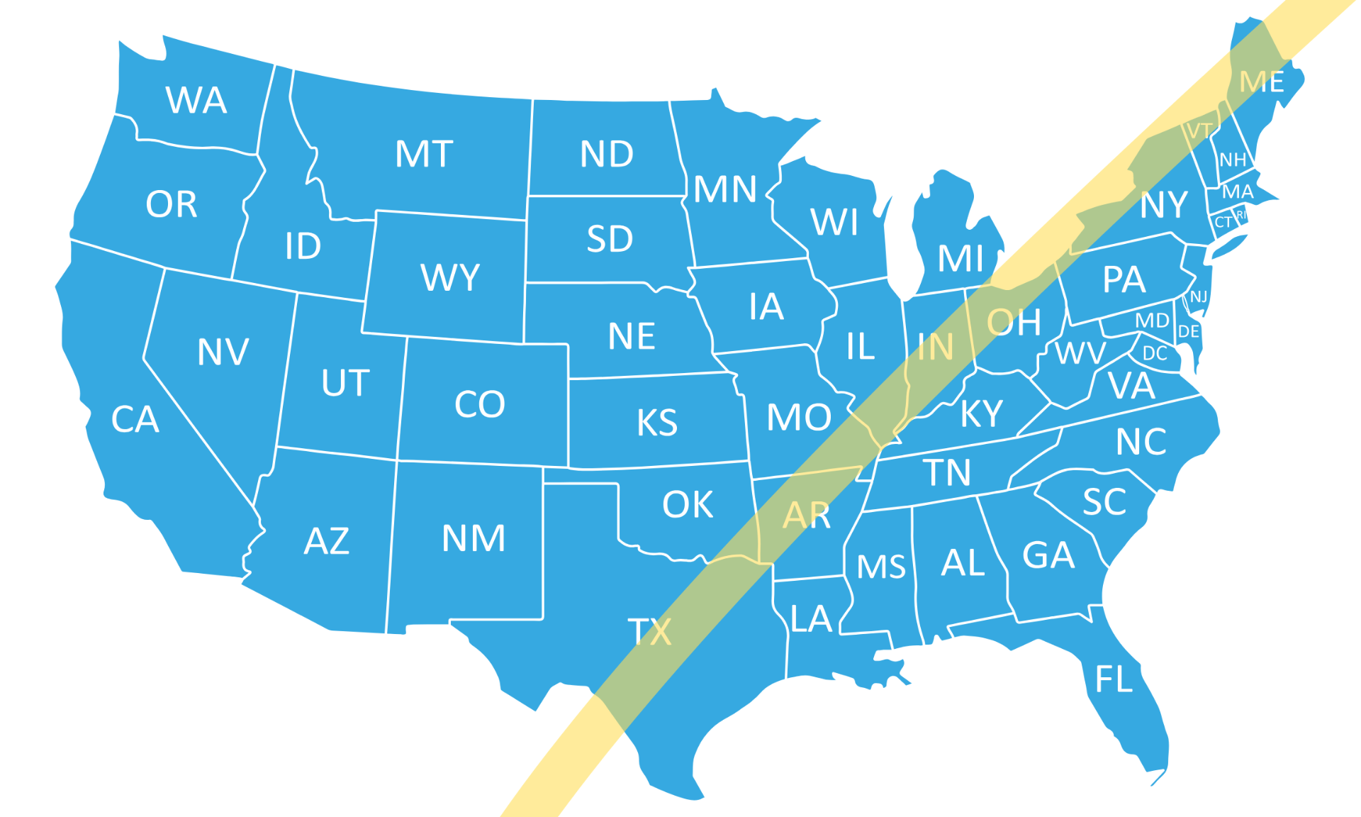 2024 Eclipse Path